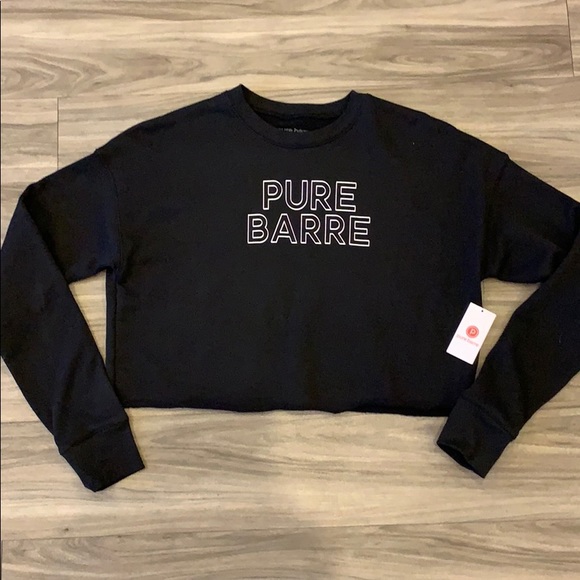 Pure Barre Tops - Pure Barre Cropped Crewneck Sweatshirt
